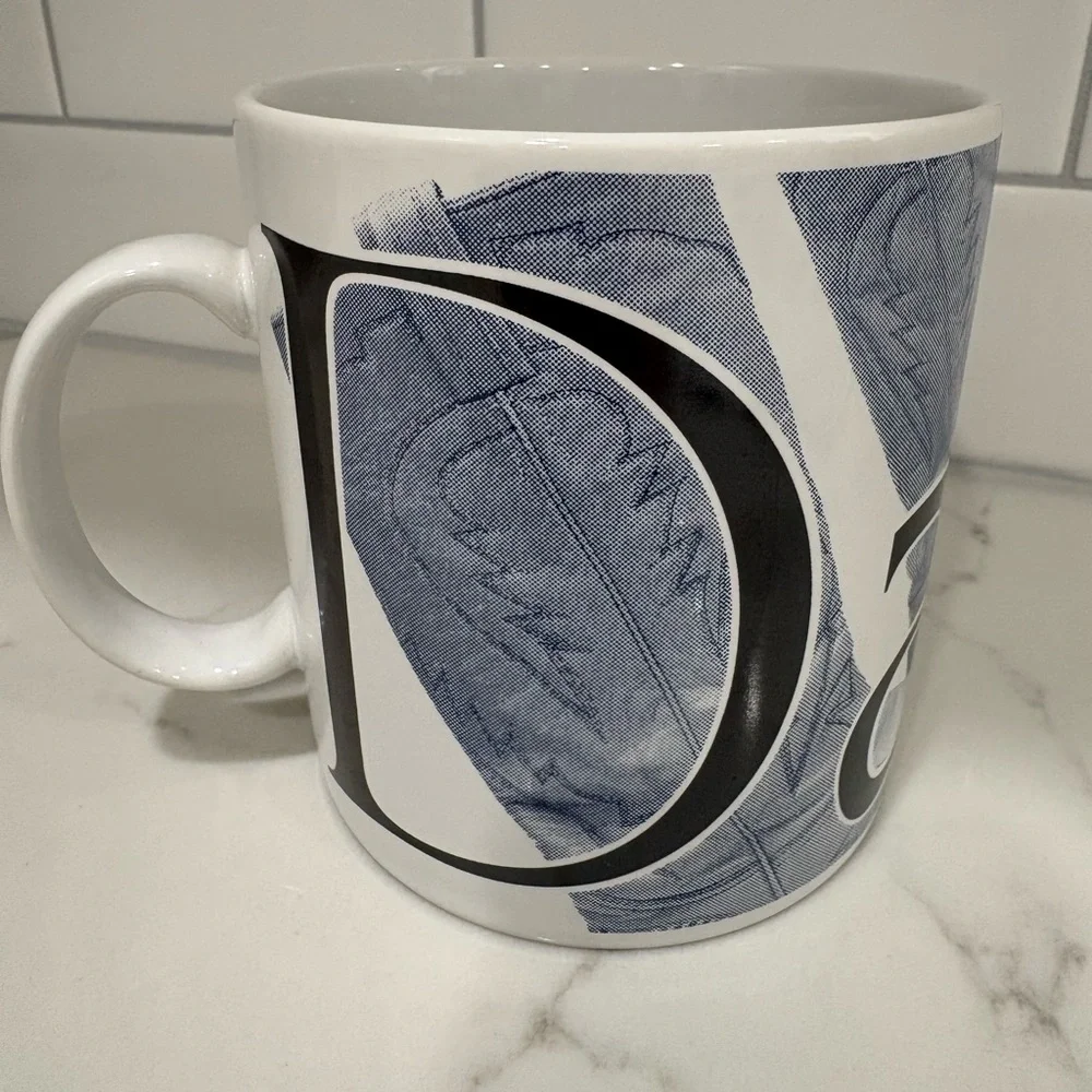 Starbucks 1994 Dallas City Mug Collector‎ Series Blue Cowboy Boots Rare